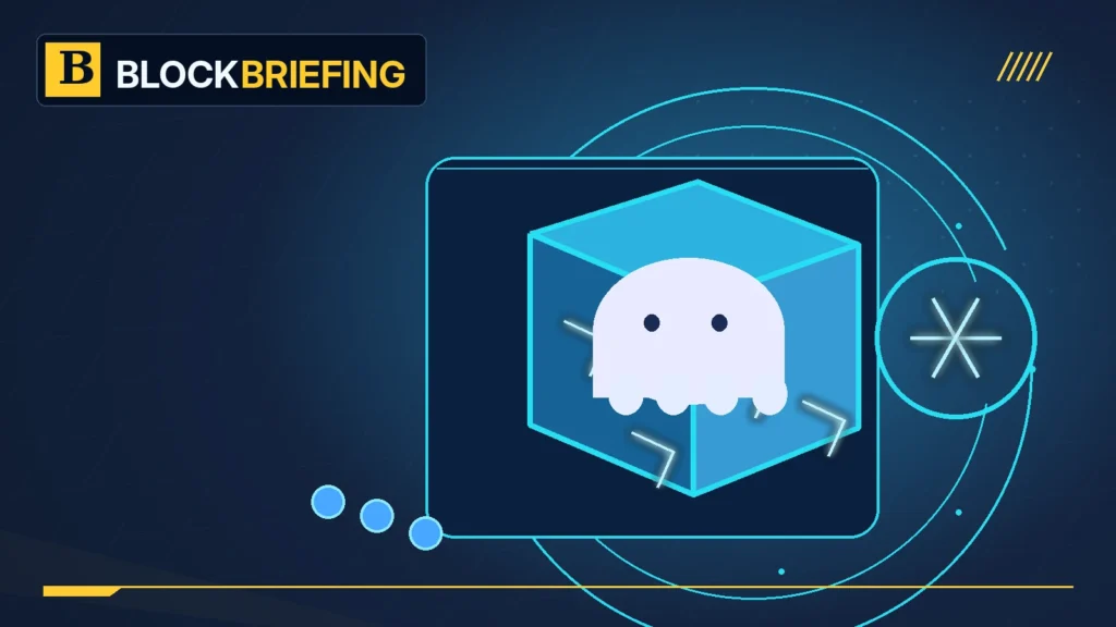 BlockBriefing editorial illustration of Aave lending reserves frozen after a crypto wallet security incident