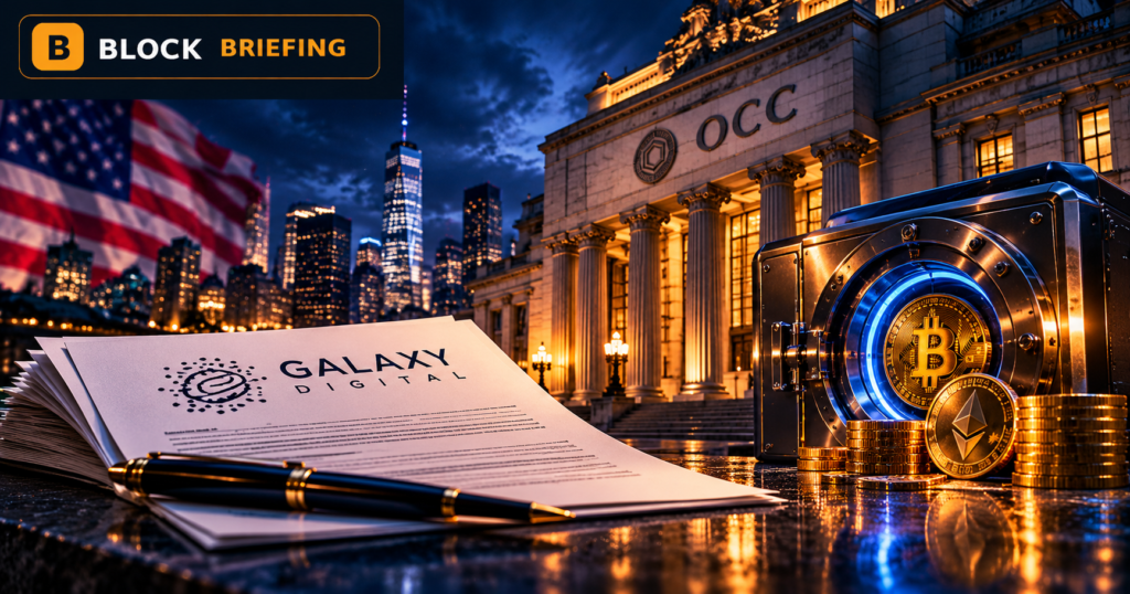 Galaxy Digital national trust bank application to the US OCC with crypto custody illustrations