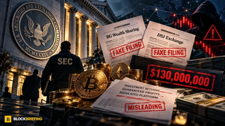 SEC Accuses BG Wealth and DSJ Exchange of $130 Million Crypto Fraud Using Fake Regulatory Filings