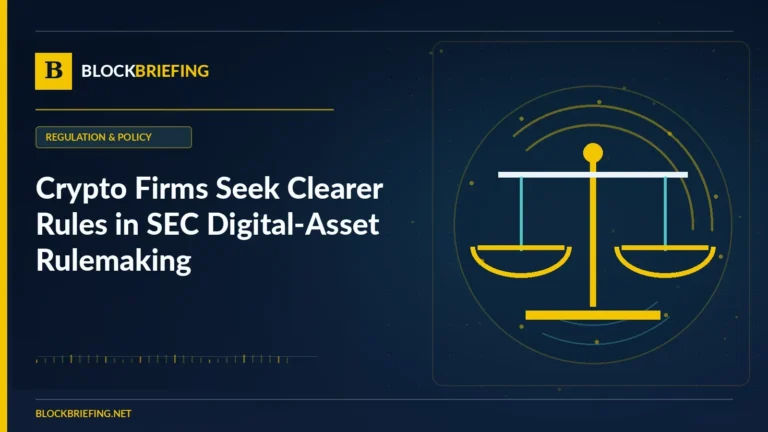 Crypto Firms Seek Clearer Rules in SEC Digital-Asset Rulemaking | BlockBriefing editorial illustration