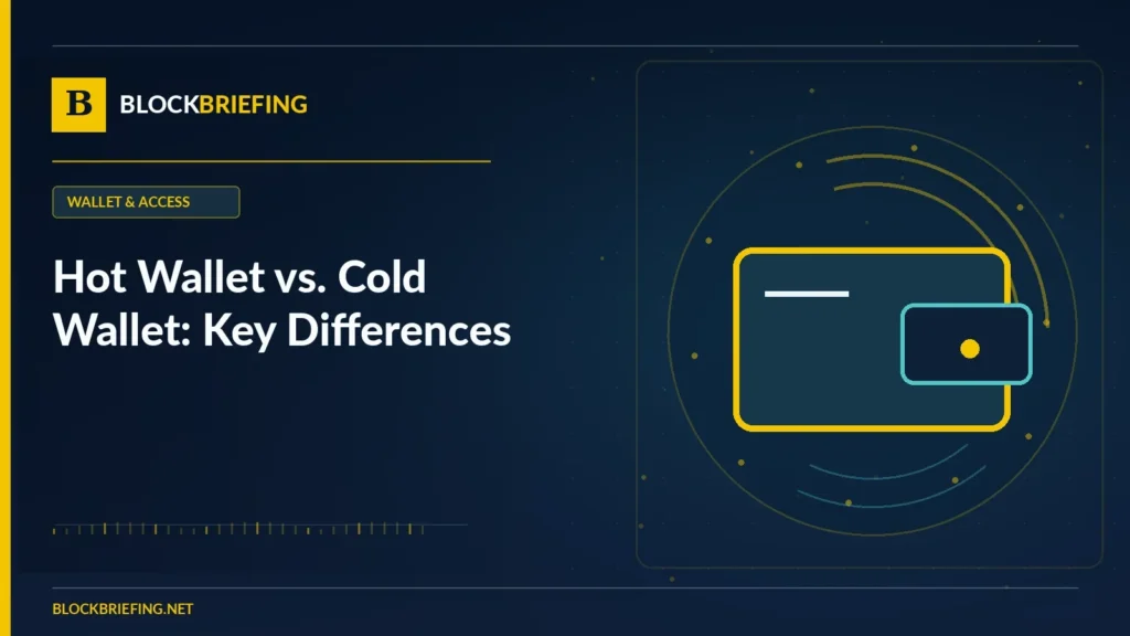Hot Wallet vs. Cold Wallet: Key Differences | BlockBriefing editorial illustration