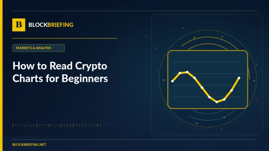 How to Read Crypto Charts for Beginners | BlockBriefing editorial illustration