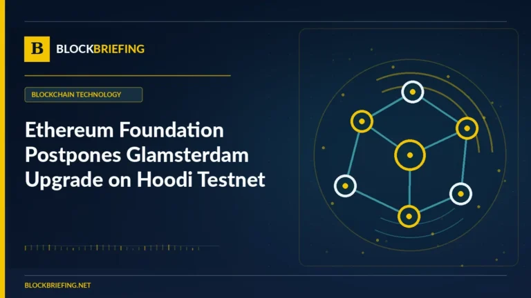 Ethereum Foundation Postpones Glamsterdam Upgrade on Hoodi Testnet | BlockBriefing editorial illustration